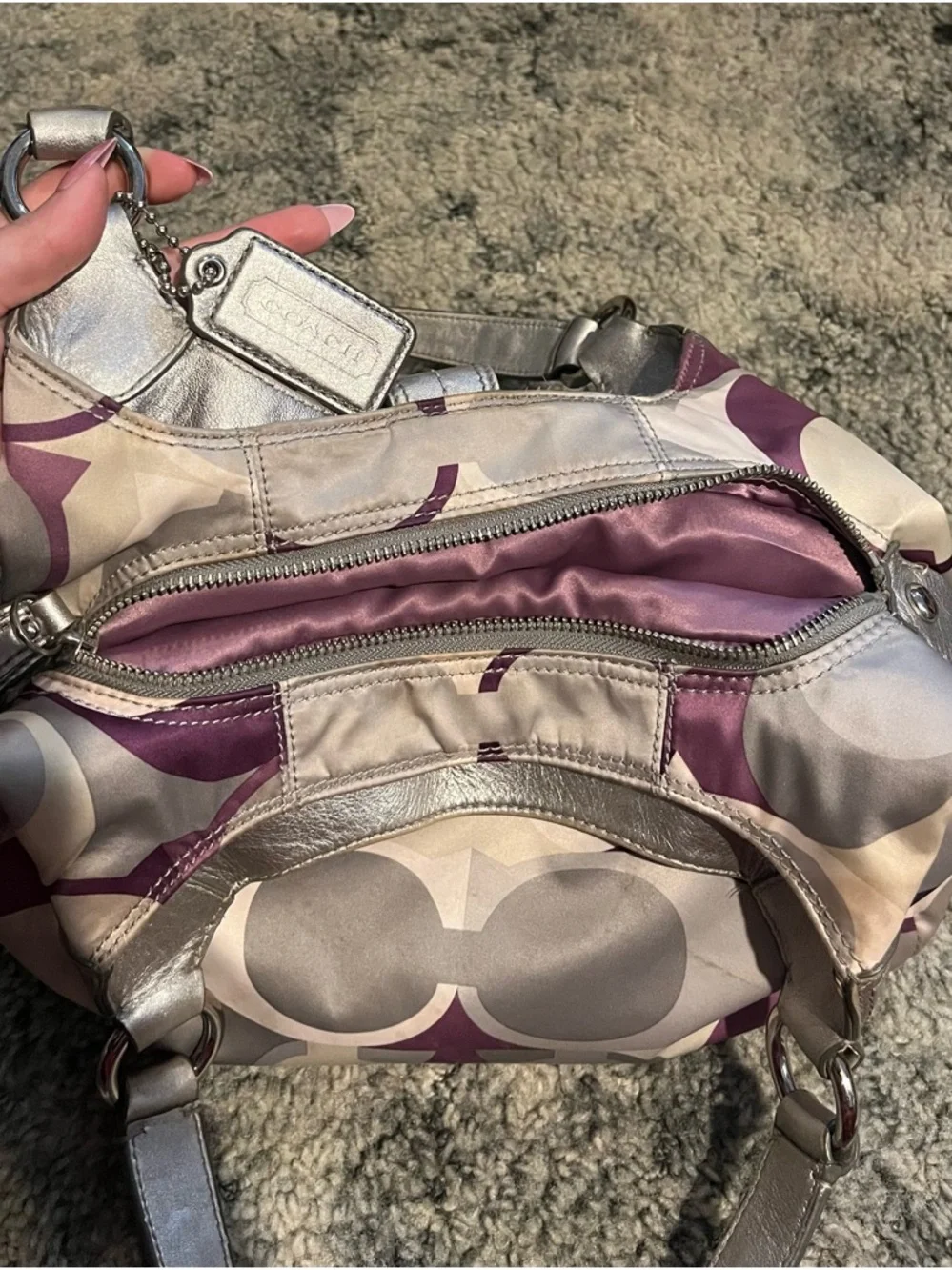 Coach Patterned Shoulder Bag - Picture 4 of 7